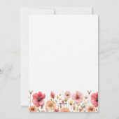 Welkomstbrief bruiloft Woonbloemen Feestdagenkaart (Achterkant)