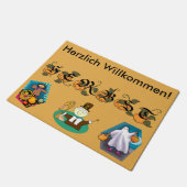 Welkomstbrief Duitse Herfst (herfst) Deurmat (Schuin)