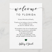 Welkomstbrief en Kaart van het weekend (Voorkant)