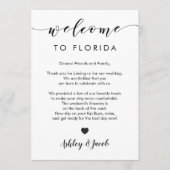 Welkomstbrief en Kaart van het weekend (Voorkant)