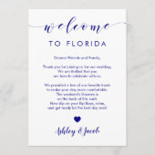 Welkomstbrief en Kaart van het weekend (Voorkant)