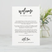 Welkomstbrief en reisdag Welkomsttas (Staand voorkant)