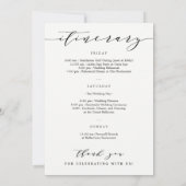 Welkomstbrief en Reisplan Bruiloftswelkomsttas (Achterkant)