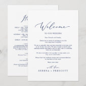 Welkomstbrief en reisroute van de fijne marinebrui (Voorkant / Achterkant)