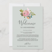 Welkomstbrief en reisroute van gefingeerde Floral  (Voorkant)