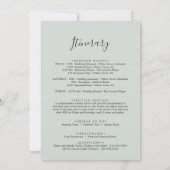 Welkomstbrief en reisroute van gefingeerde Floral  (Achterkant)