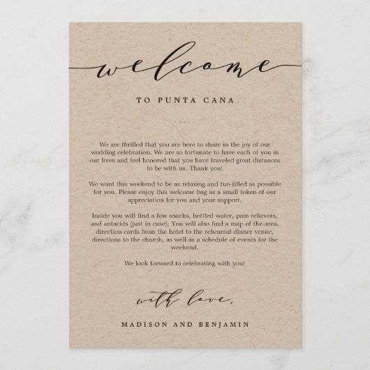 Welkomstbrief en routebeschrijving Trouw Welkomstt Programmakaart (Voorkant)