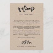 Welkomstbrief en routebeschrijving Trouw Welkomstt Programmakaart (Voorkant)