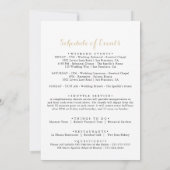 Welkomstbrief Gold Green Foliage Weddenschap (Achterkant)