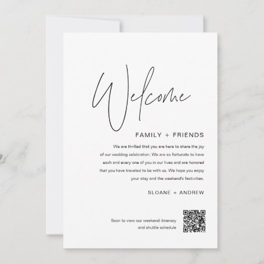 Welkomstbrief HARLOW Weddenschap Kaart (Voorkant)