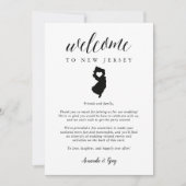 Welkomstbrief New Jersey Wedding & Itinerary (Voorkant)