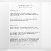 Welkomstbrief North Carolina Wedding & Itinerary Drieluik Programma (Binnenkant midden)