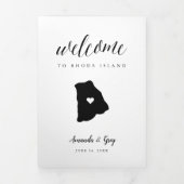Welkomstbrief Rhode Island Wedding & Itinerary Drieluik Programma (Cover)