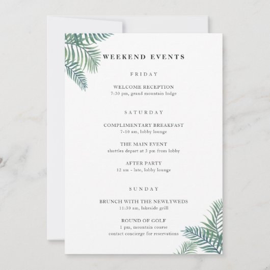 Welkomstbrief Tropical Foliage Weduwen (Achterkant)