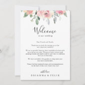 Welkomstbrief van de Finse bruidskleur Elegant roz (Voorkant)