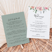 Welkomstbrief van de Finse bruidskleur Elegant roz