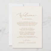 Welkomstbrief van Delicate Gold Cream, rondweg en  (Voorkant)