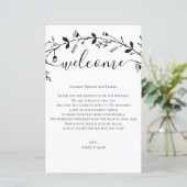 Welkomstbrief van het Wissel van het Wijnstokwedde (Staand voorkant)