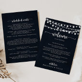 Welkomstbrief van Rustic String Lights Wedding