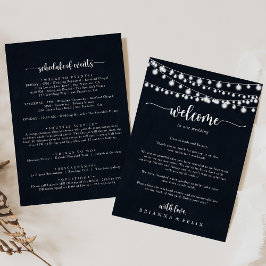 Welkomstbrief van Rustic String Lights Wedding