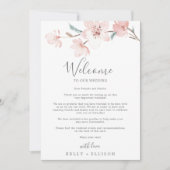 Welkomstbrief van Spring Cherry Blossom & reisrout (Voorkant)