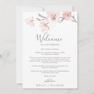 Welkomstbrief van Spring Cherry Blossom & reisrout