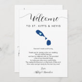 Welkomstbrief van St. Kitts en Nevis Wedding (Voorkant / Achterkant)