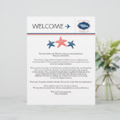 Welkomstbrief van Starfish Wedding voor Jamaica (Staand voorkant)