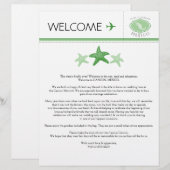 Welkomstbrief van Starfish Wedding voor Mexico (Voorkant / Achterkant)