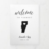 Welkomstbrief Vermont Wedding & Itinerary Drieluik Programma (Cover)