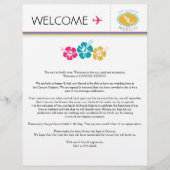 Welkomstbrief voor bruiloft in Mexico (Voorkant)