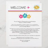 Welkomstbrief voor bruiloft in Mexico (Voorkant / Achterkant)