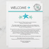 Welkomstbrief voor bruiloft voor Florida (Voorkant / Achterkant)