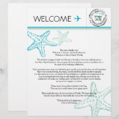 Welkomstbrief voor bruiloft voor Florida (Voorkant / Achterkant)