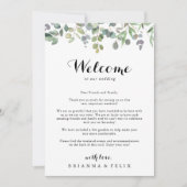 Welkomstbrief voor Eucalyptus Foliage Delight Wedd (Voorkant)