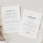 Welkomstbrief voor kalligrafie Silver Wedding