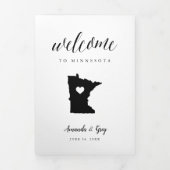 Welkomstbrief voor Minnesota Wedding & reisroute Drieluik Programma (Cover)