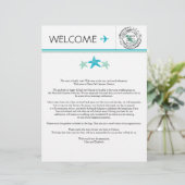 Welkomstbrief voor Playa del Carmen Mexico (Staand voorkant)