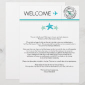 Welkomstbrief voor Playa del Carmen Mexico (Voorkant / Achterkant)