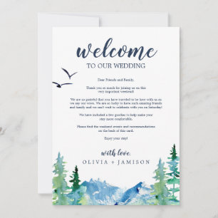 Welkomstbrief voor Rocky Mountain Wedding & Reisro