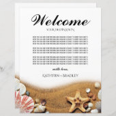 Welkomstbrief voor Starfish Beach Destination Welc (Voorkant / Achterkant)