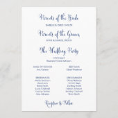 Welkomstbrief Zuid-Belle marine Programmakaart (Achterkant)