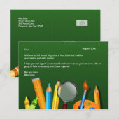 WelkomstBriefkaart school Briefkaart (Voorkant / Achterkant)