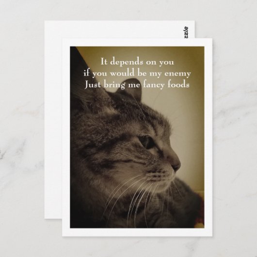 WelkomstBriefkaart voor Cool & Funny Room Briefkaart (Voorkant / Achterkant)