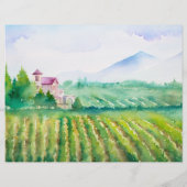 Welkomstbrochure en broekbrochure voor wijn flyer (Achterkant)