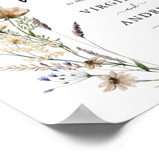 Welkomstbruiloft Poster (Hoek)