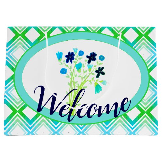 Welkomstcadeau voor mooie evenement groot cadeauzakje (Voorkant)