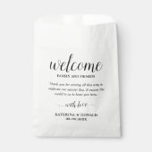 Welkomstcadeaus voor bruiloft bedankzakje (Voorkant)