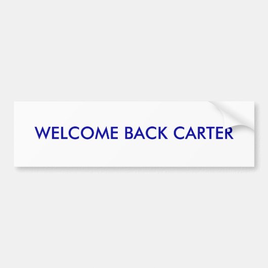 WELKOMSTCARTER BUMPERSTICKER (Voorkant)