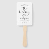 Welkomstceremonie van het hedendaagse Black Heart  Handwaaier (Voorkant)